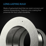 Ducting Collar 4" - Galvanized Steel
