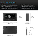 CLOUDLINE T6 - 6" Duct Fan /w LCD Thermal Control